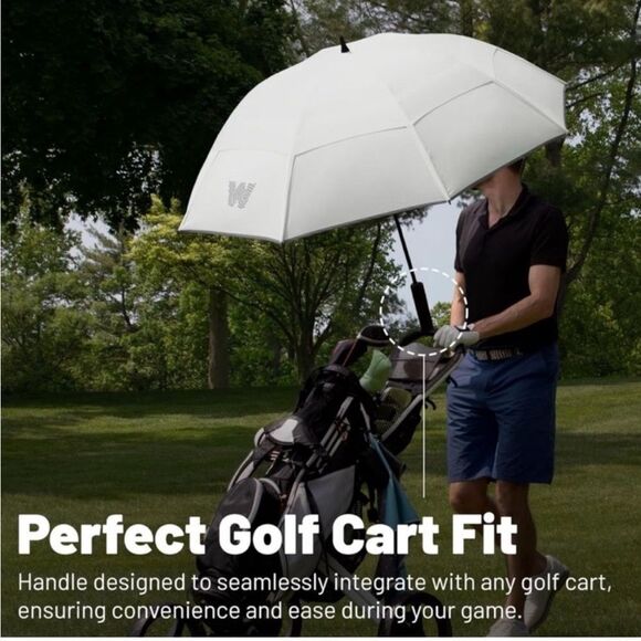 New Weatherman Virginia Tech 68” Golf Umbrella - Picture 3 of 5